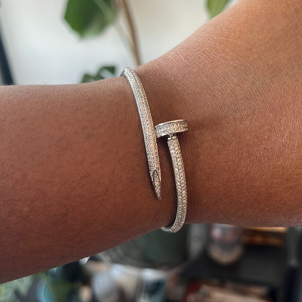Sparkly Silver bangle